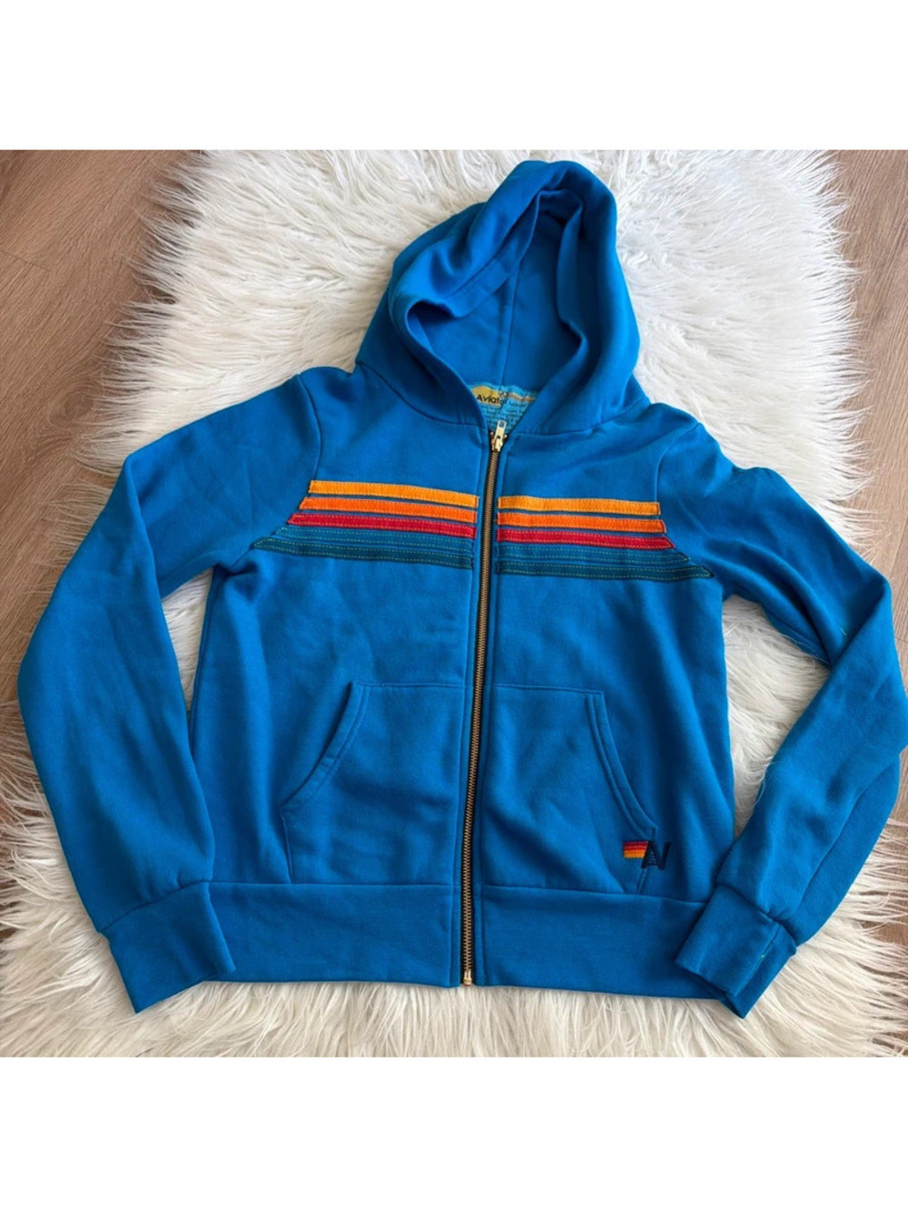 Aviator Nation zip up hoodie size XS
